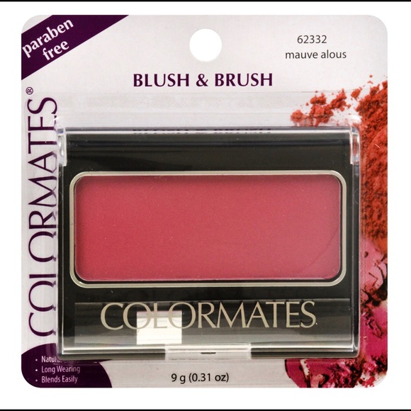 Color Mate Makeup Colormates Mauve Alous Blush Brush Compacts